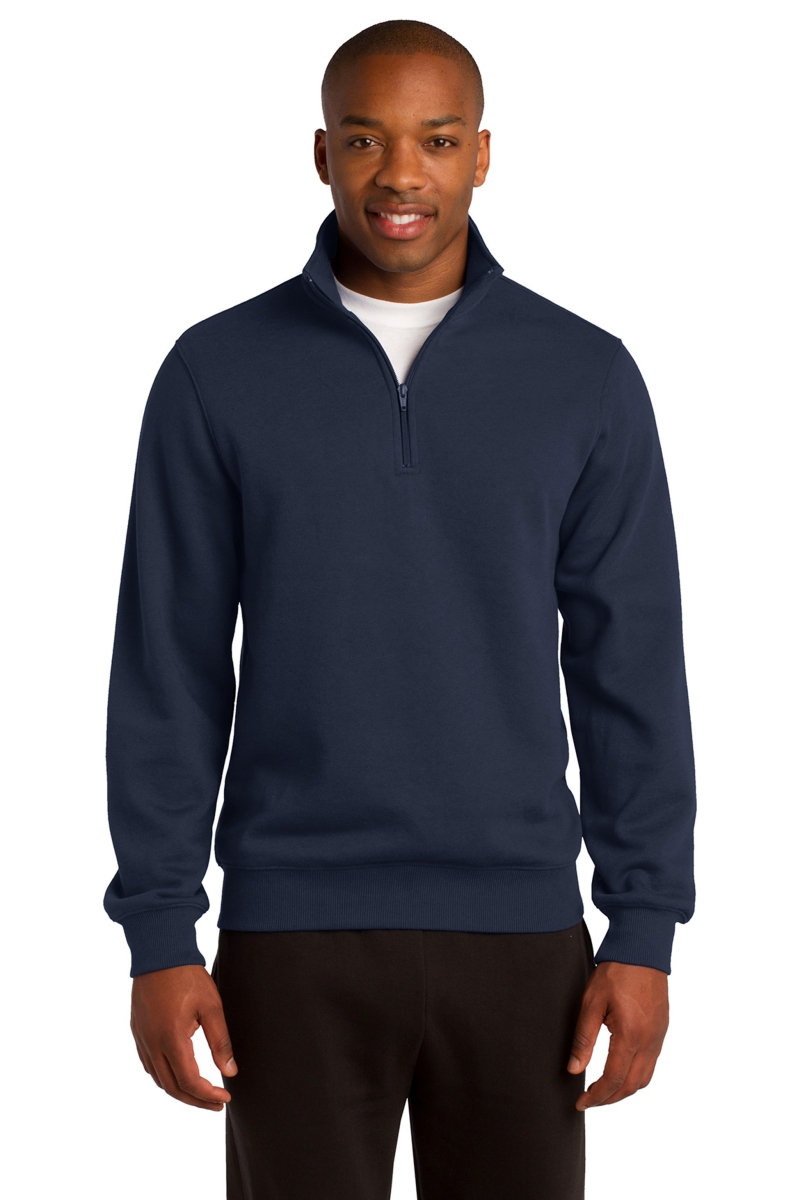 Sport-Tek Quarter-Zip Mock Neck Sweatshirt - True Navy